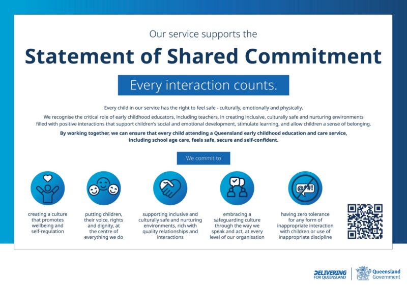 Child Safety Statement of Shared Commitment - monique chelin pty ltd - Day One ELC